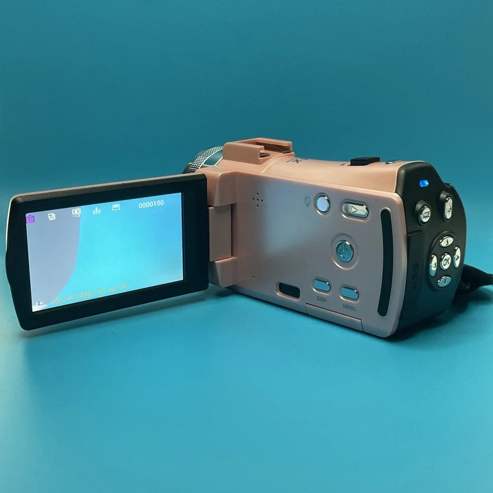 Vivitar PopCam Digital Camcorder Pink 48MP 16x Zoom 1080p 3